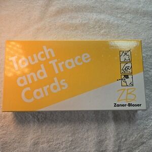 Zaner Bloser Touch and Trace Cards Complete Set Tactile Letters Numbers Teacher